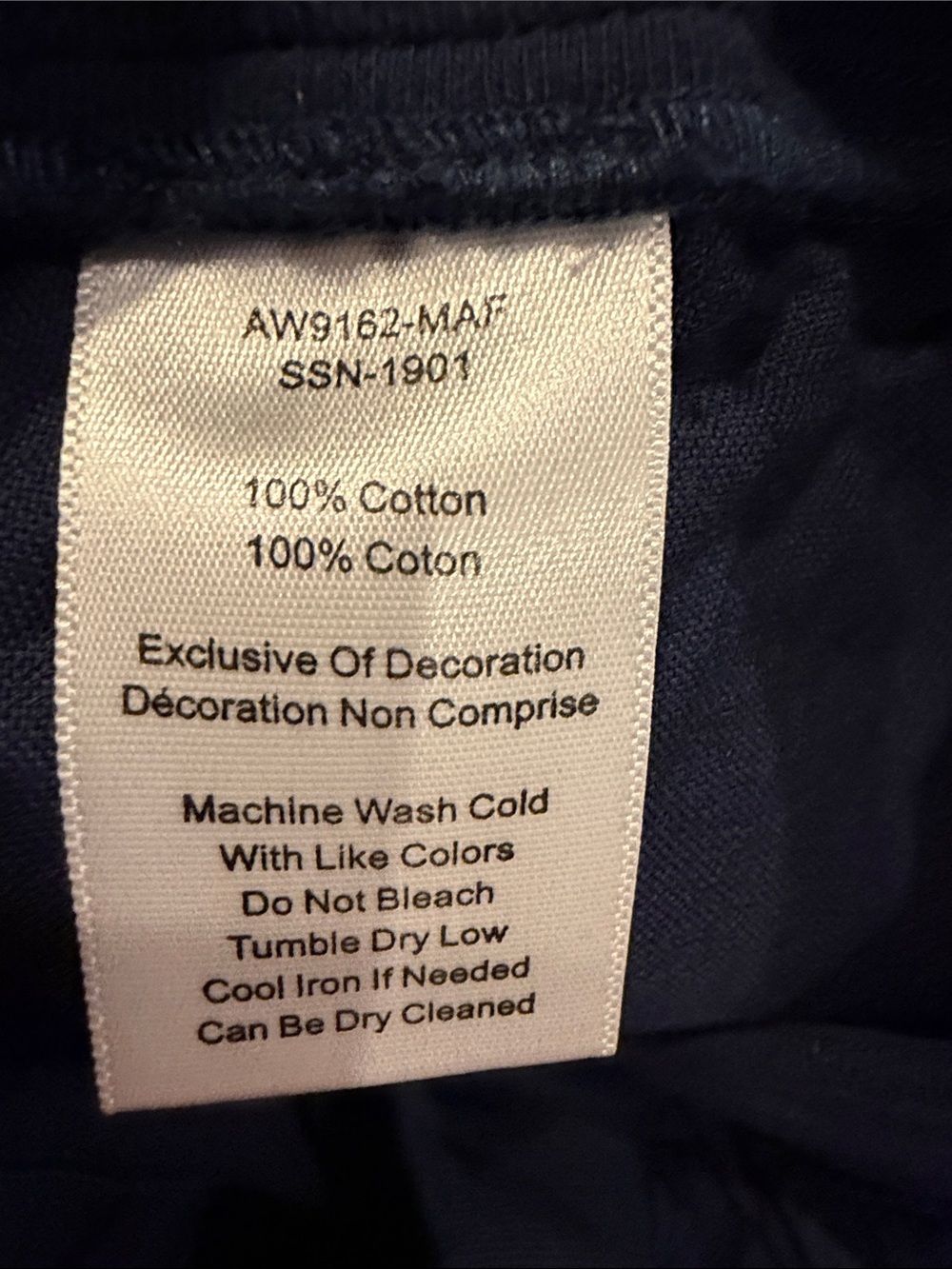 Navy Wide-Leg Ruffle Hem Pants - Picture 11 of 12